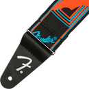 Fender 0990681302 Neon Monogrammed Strap Blue and Orange - JP Musical