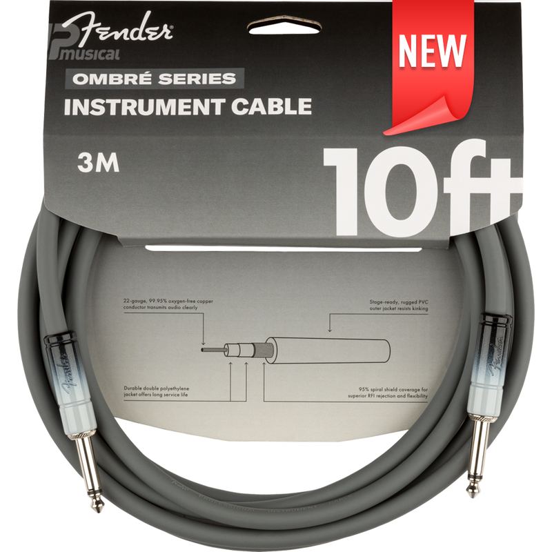 CABLE FENDER 0990810248 10" OMBRE INSTRUMENT CABLE SVS - JP Musical