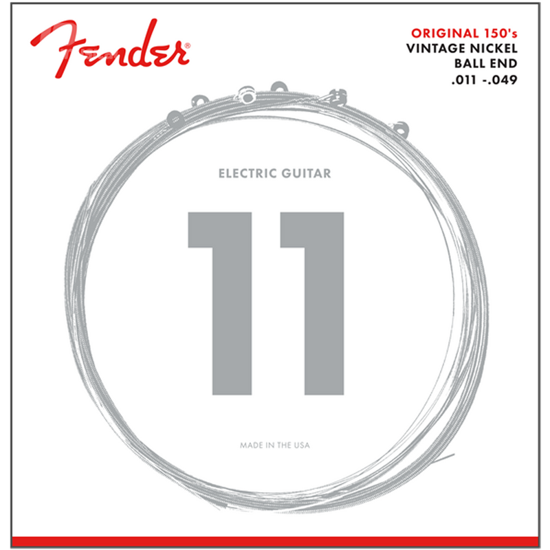 Fender 0730150408 Original 150 Guitar Strings Pure Nickel Wound Ball End - JP Musical