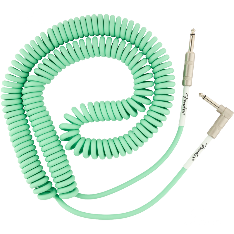 Fender 0990823007 Original Series Coil Cable Straight/Angle 30' Surf Green - JP Musical