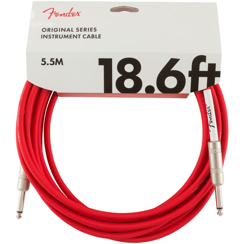 Fender 0990520010 Original Series Instrument Cable 18.6' Fiesta Red - JP Musical