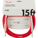 Fender 0990515010 Original Series Instrument Cable 15' Fiesta Red - JP Musical