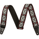 TAHALI FENDER 0990638026 PASADENA WOVEN STRAP RED SNOWFLAKE - JP Musical