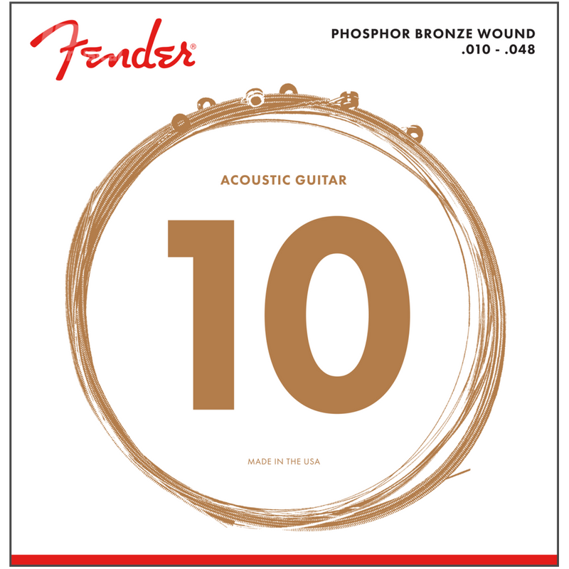 Fender 0730060402 Phosphor Bronze Acoustic Guitar Strings Ball End 60XL - JP Musical