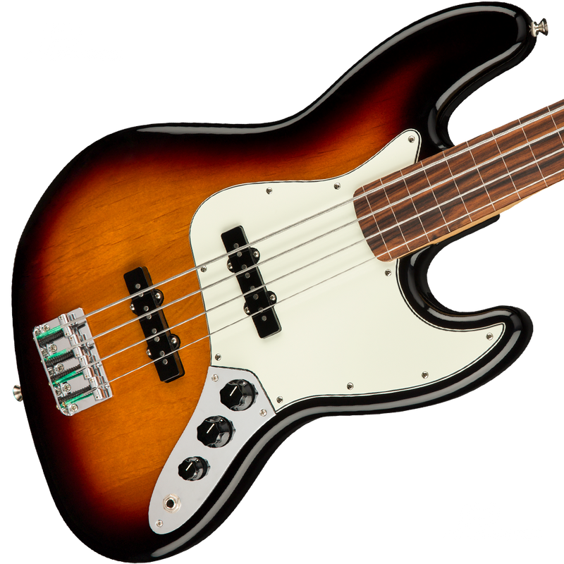 Fender 0149933500 Player Jazz Bass Fretless Pau Ferro Fingerboard 3-Tone Sunburst - JP Musical