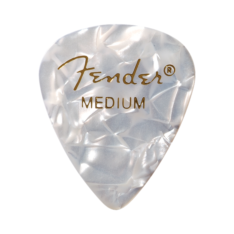 Fender 1980351805 351 Shape Premium Celluloid Picks White Moto Medium - JP Musical