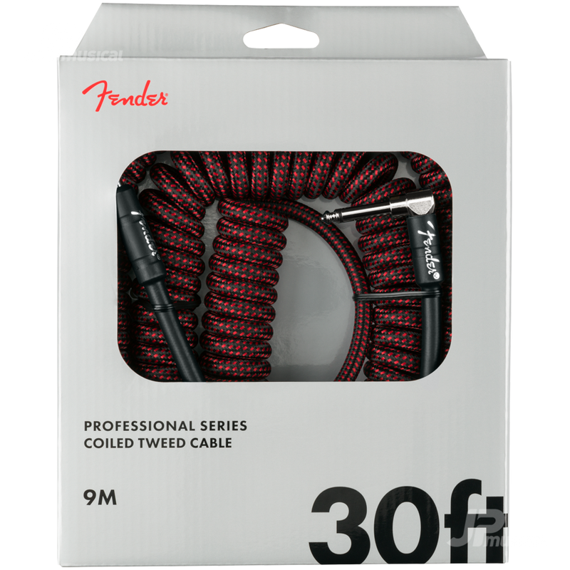 Fender 0990823054 Pro Series Coil Cable 30' Red Tweed - JP Musical
