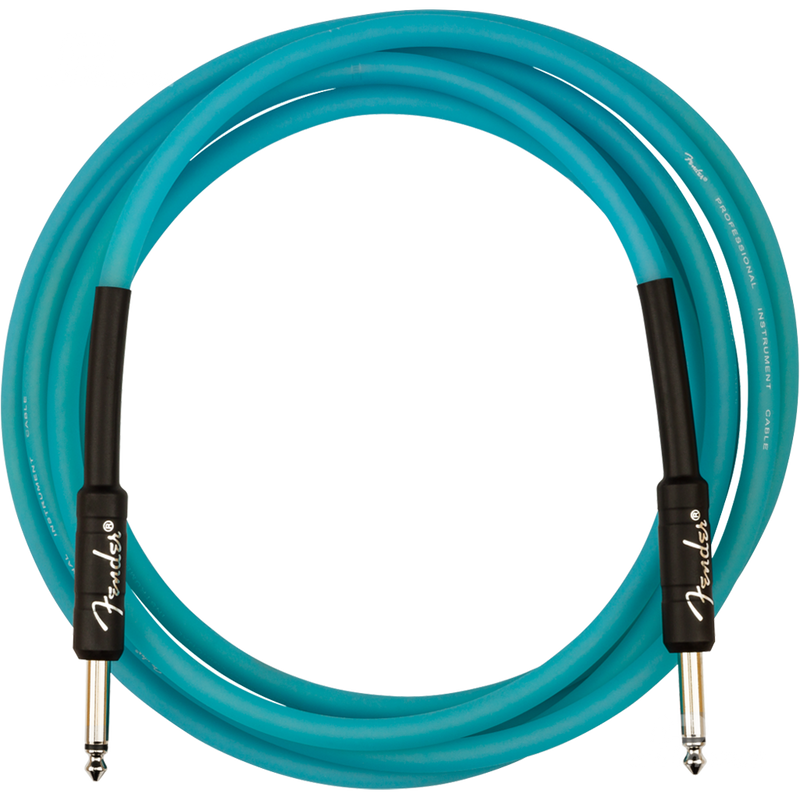 Fender 0990810108 Pro Series Glow in the Dark Cable 10' Blue - JP Musical