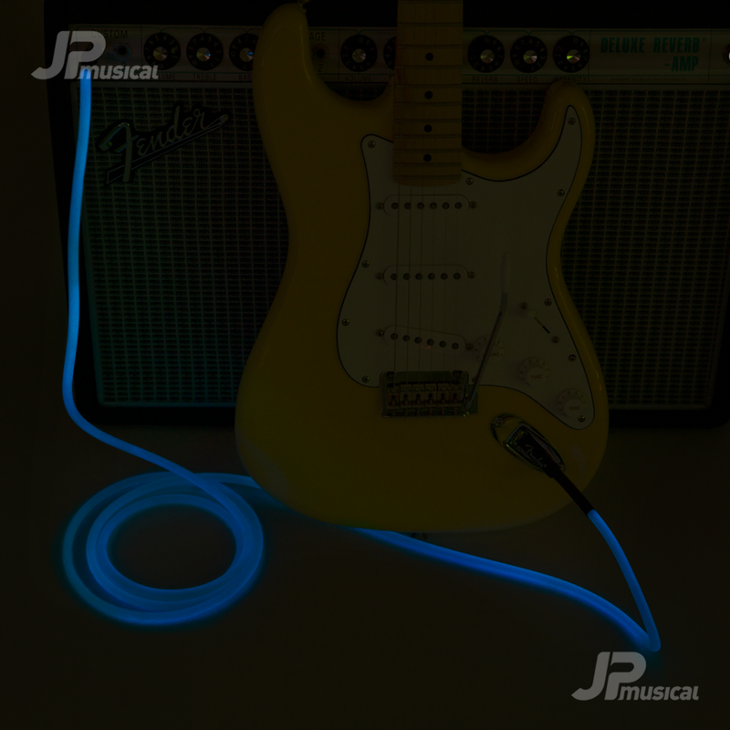 Fender 0990818108 Pro Glow in the Dark Cable 18.6' Blue - JP Musical