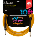 Fender 0990810113 Pro Series Glow in the Dark Cable 10' Orange - JP Musical