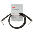 Fender 0990820058 Pro Series Instrument Cable Angle/Angle 3' Black - JP Musical