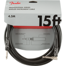 Fender 0990820059 Pro Series Instrument Cable Straight/Angle 15' Black - JP Musical