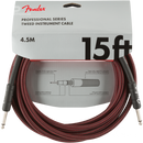 Fender 0990820064 Pro Series Instrument Cable 15' Red Tweed - JP Musical
