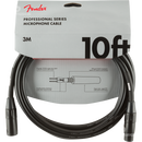 Fender 0990820022 Pro Series Microphone Cable 10' Black - JP Musical