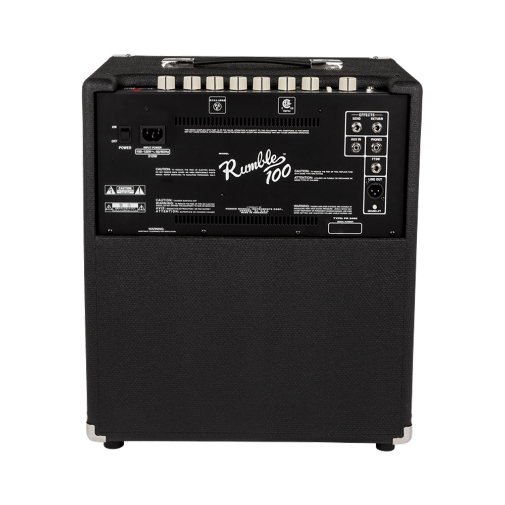 Fender 2370400000 Rumble 100 (V3) 120V Black/Silver Fender 2370400000 Rumble 100 (V3) 120V Black/Silver