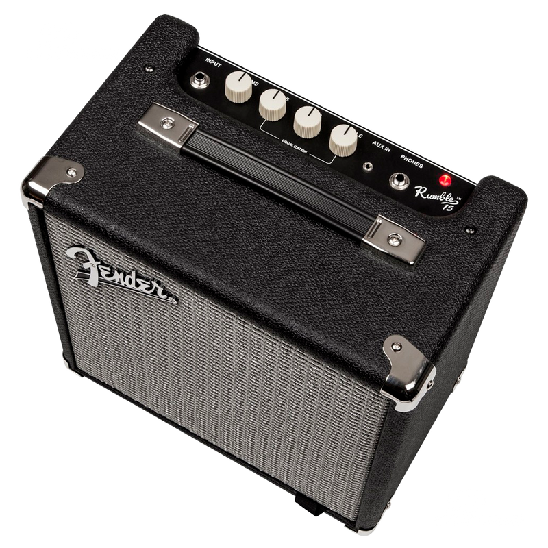 Fender 2370100000 Rumble 15 (V3) Black and Silver 120V - JP Musical