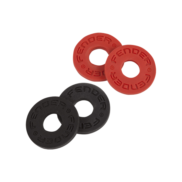 Fender 0990819000 Strap Blocks 4-Pack Black & Red