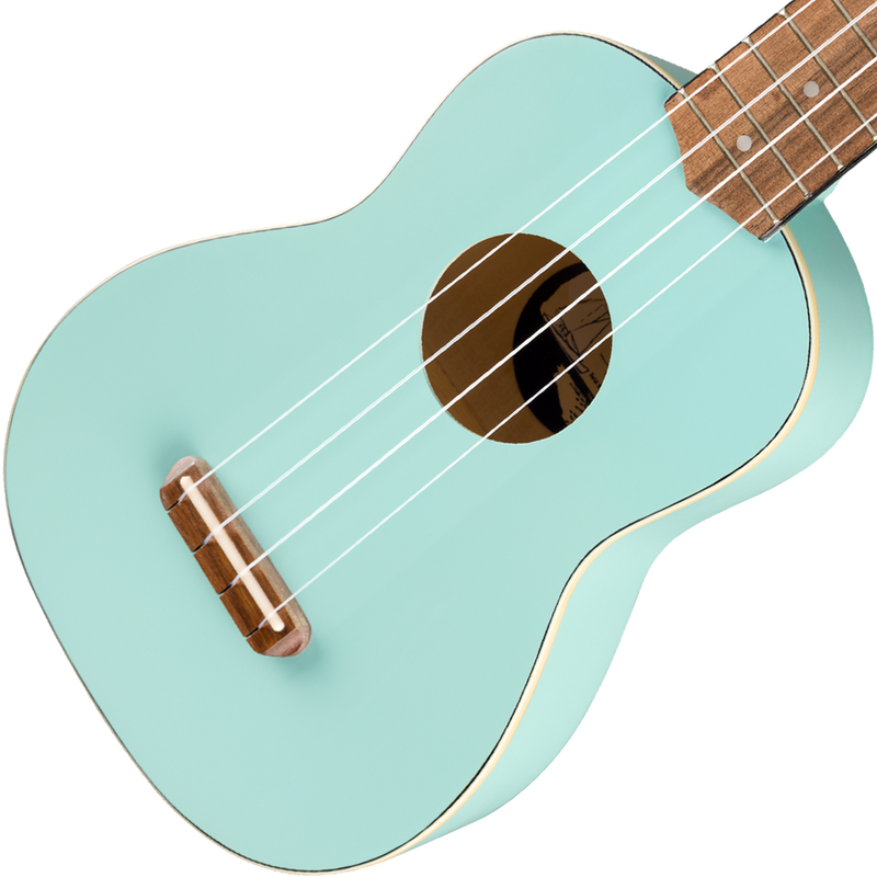 Fender 0971610504 Venice Soprano Uke Walnut Fingerboard Daphne Blue - JP Musical