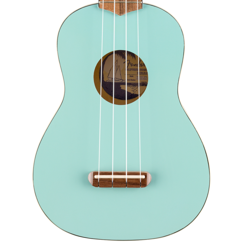 Fender 0971610504 Venice Soprano Uke Walnut Fingerboard Daphne Blue - JP Musical