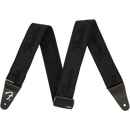 Fender 0990642076 WeighLess Running Logo Strap Black/Black - JP Musical