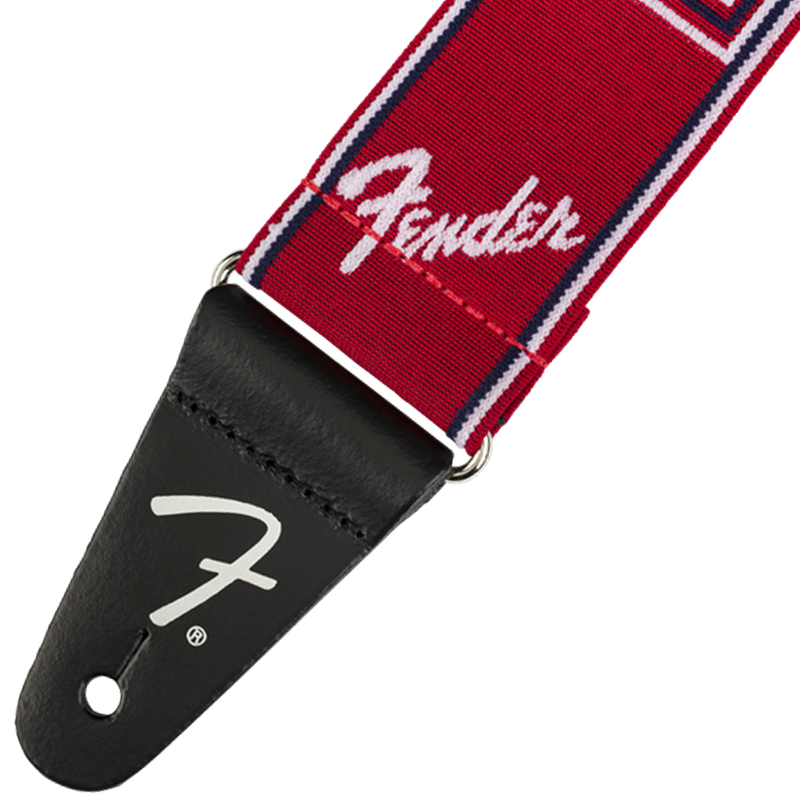 Fender 0990686009 WeighLess Monogram Strap Red/White/Blue - JP Musical