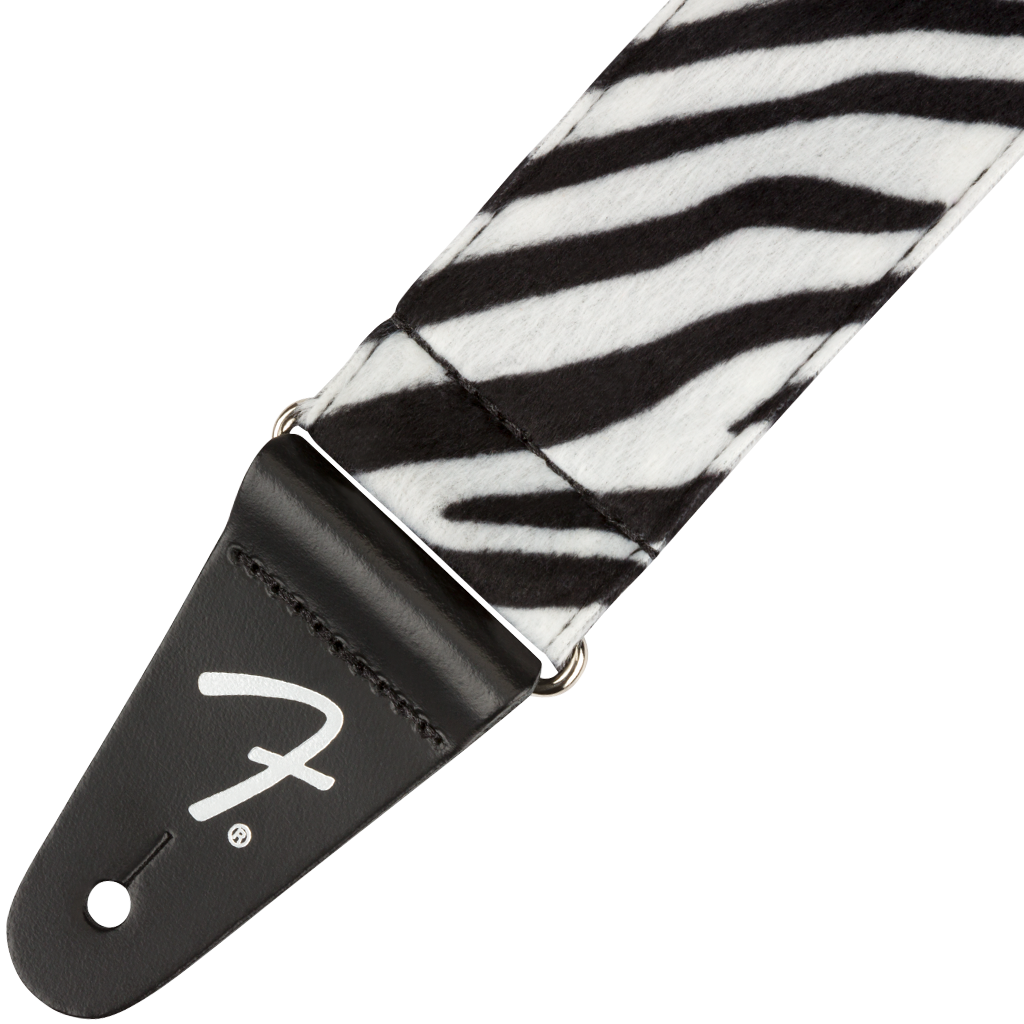 Fender Wild Animal Print Strap Leopard – Sangle Guitare Polyester Imprimé Léopard 5 Cm, Longueur Réglable 86-150 Cm