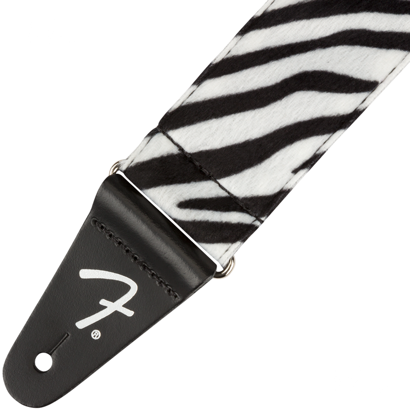 Fender 0990601051 Wild Animal Print Strap Zebra 2" - JP Musical