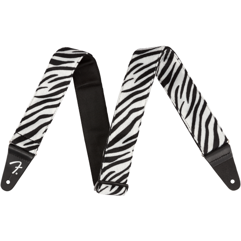 Fender 0990601051 Wild Animal Print Strap Zebra 2" - JP Musical