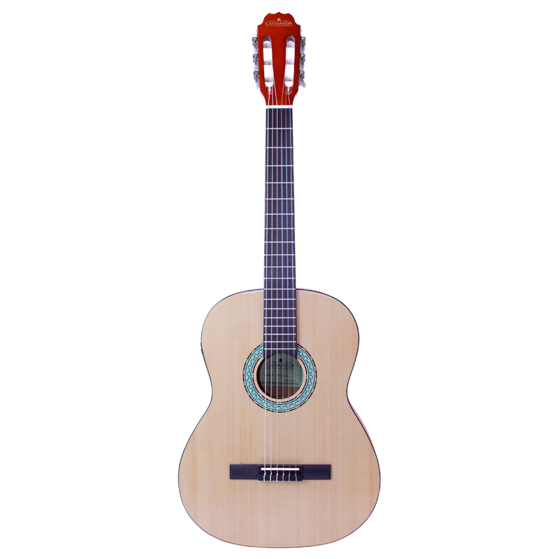 GUITARRA CLASICA A/E CASTAÑEDA CSTCGN1 W/BAG - JP Musical