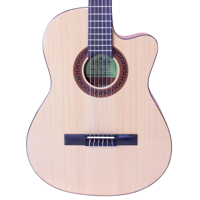 GUITARRA CLASICA A/E CASTAÑEDA CSTCGN4 W/BAG - JP Musical