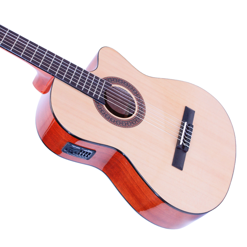 GUITARRA CLASICA A/E CASTAÑEDA CSTCGN4 W/BAG - JP Musical