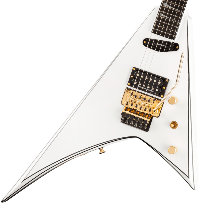 GUITARRA ELECTRICA JACKSON 2916677576 JCP RR24 H/S WHITE W/BLK PIN - JP Musical