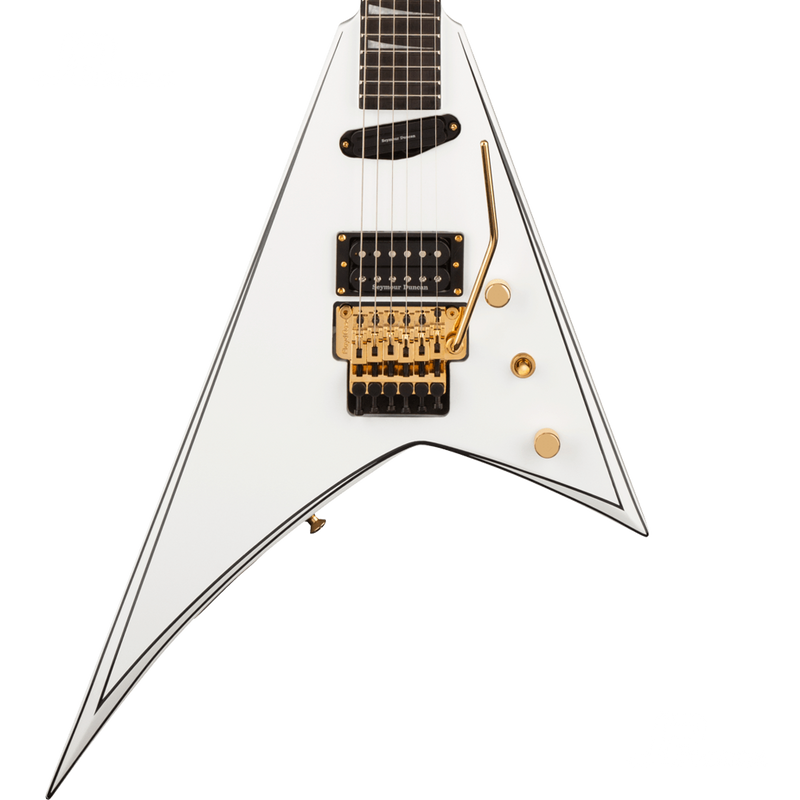 GUITARRA ELECTRICA JACKSON 2916677576 JCP RR24 H/S WHITE W/BLK PIN - JP Musical