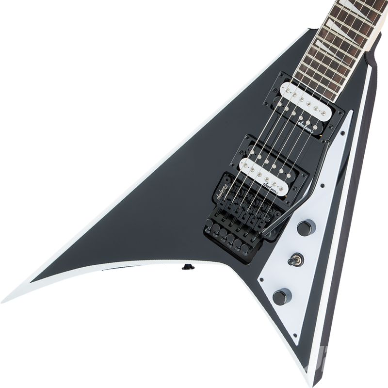 GUITARRA ELECTRICA JACKSON 2910137572 JS32 RR AH FB BLACK WHITE BEVELS - JP Musical