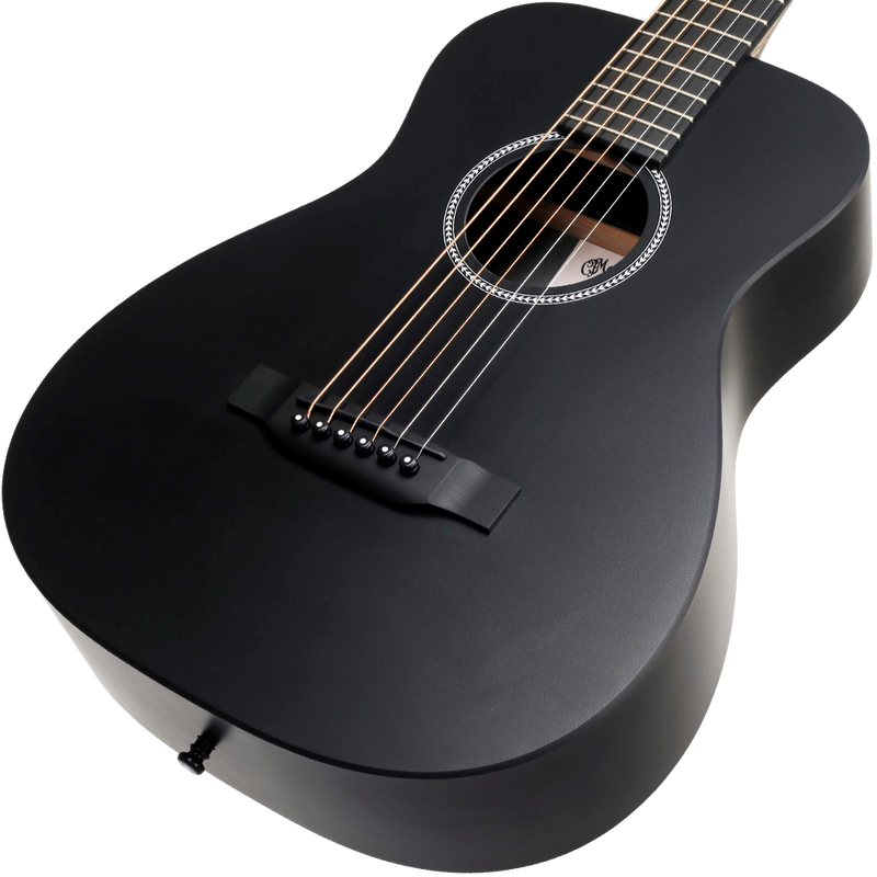 GUITARRA ACUSTICA MARTIN&CO 11LXBLACK MODIFIED 0-14 FRET JETT BLACK HIGH PRESSURE LAMINATE - JP Musical