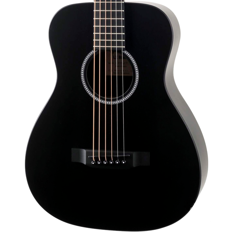 GUITARRA ACUSTICA MARTIN&CO 11LXBLACK MODIFIED 0-14 FRET JETT BLACK HIGH PRESSURE LAMINATE - JP Musical