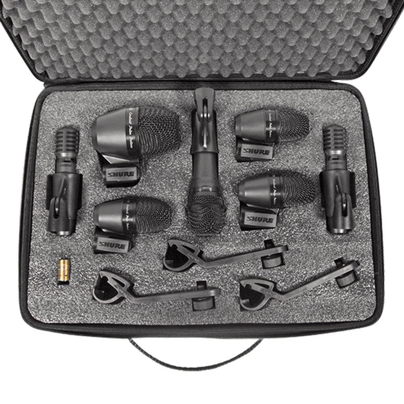 SET DE  MICROFONOS SHURE PGADRUMKIT7 - JP Musical