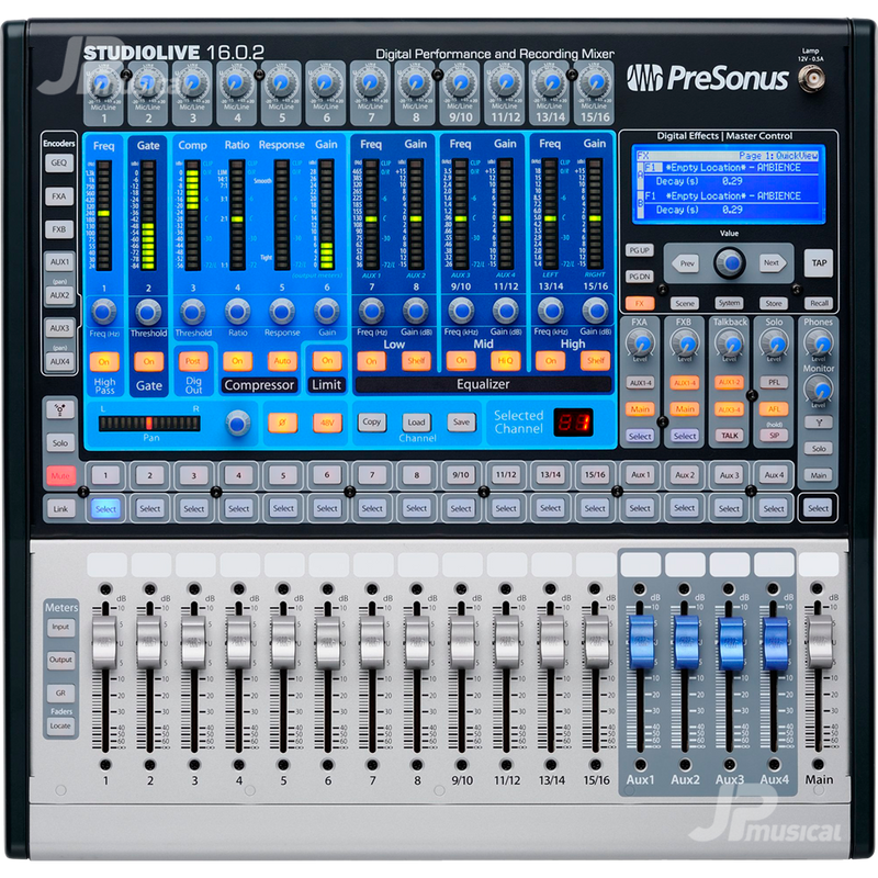 MEZCLADORA DIGITAL PRESONUS 2779200501 STUDIOLIVE CLSC 1602 MIXER - JP Musical