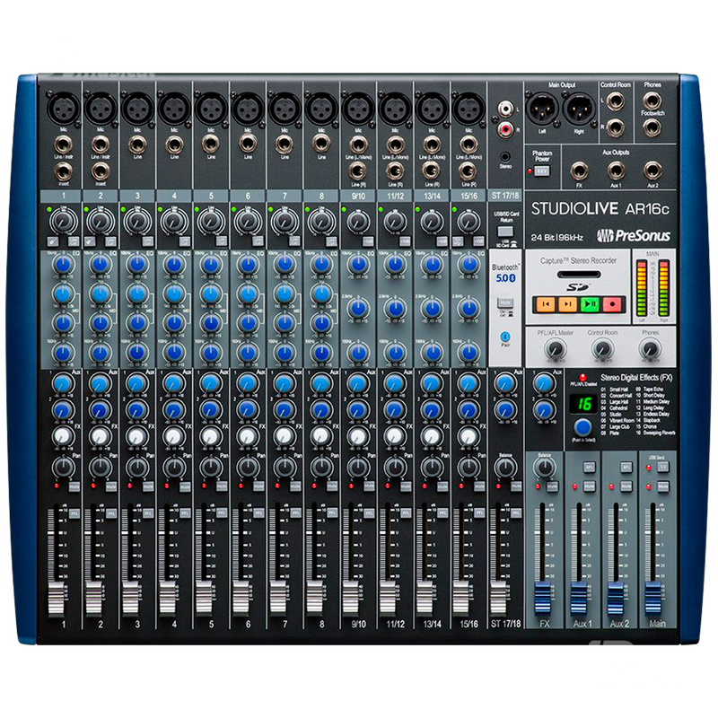 MEZCLADORA PRESONUS 2779200102 STUDIOLIVE AR16C MIXER - JP Musical