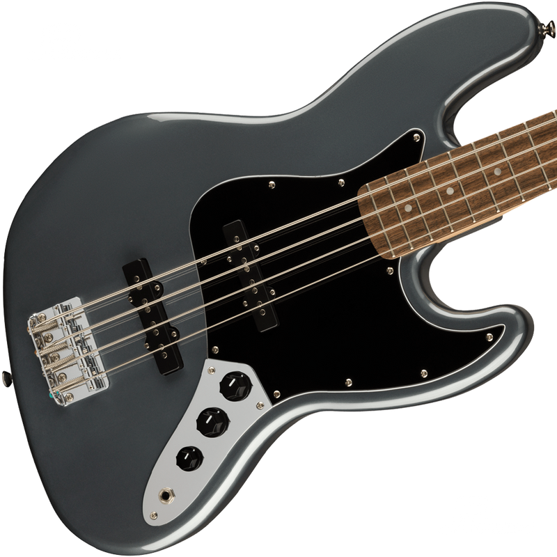 Squier 0378601569 Affinity Series Jazz Bass Black Pickguard Charcoal Frost Metallic - JP Musical