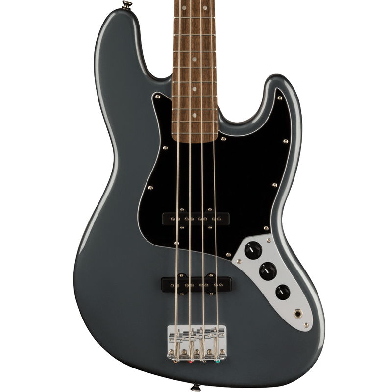 Squier 0378601569 Affinity Series Jazz Bass Black Pickguard Charcoal Frost Metallic - JP Musical