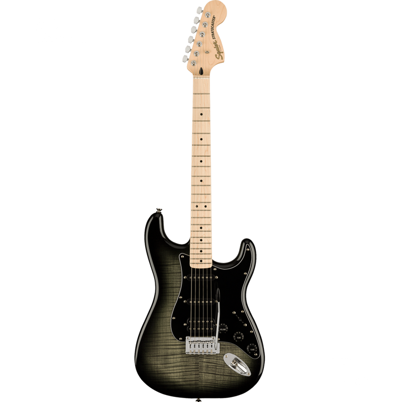 Squier 0378153539 Affinity Series Stratocaster FMT HSS Maple Fingerboard Black Burst - JP Musical