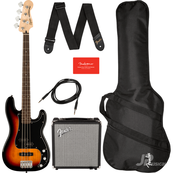 Squier 0372980000 Affinity Series Precision Bass PJ Pack 3