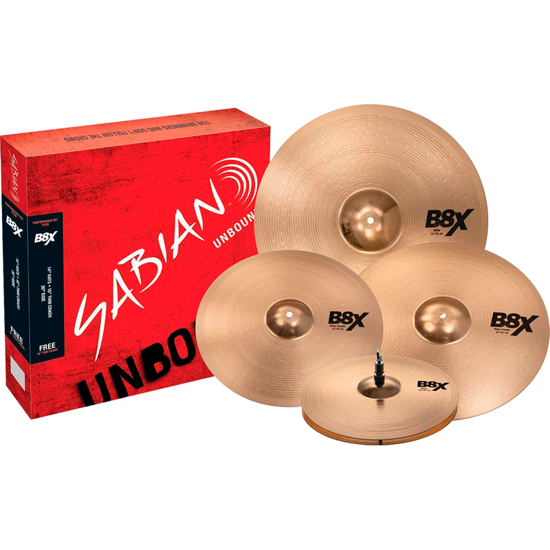 JGO DE PLATILLOS SABIAN 45003X B8X PERFORMANCE 14" 16" 20" - JP Musical