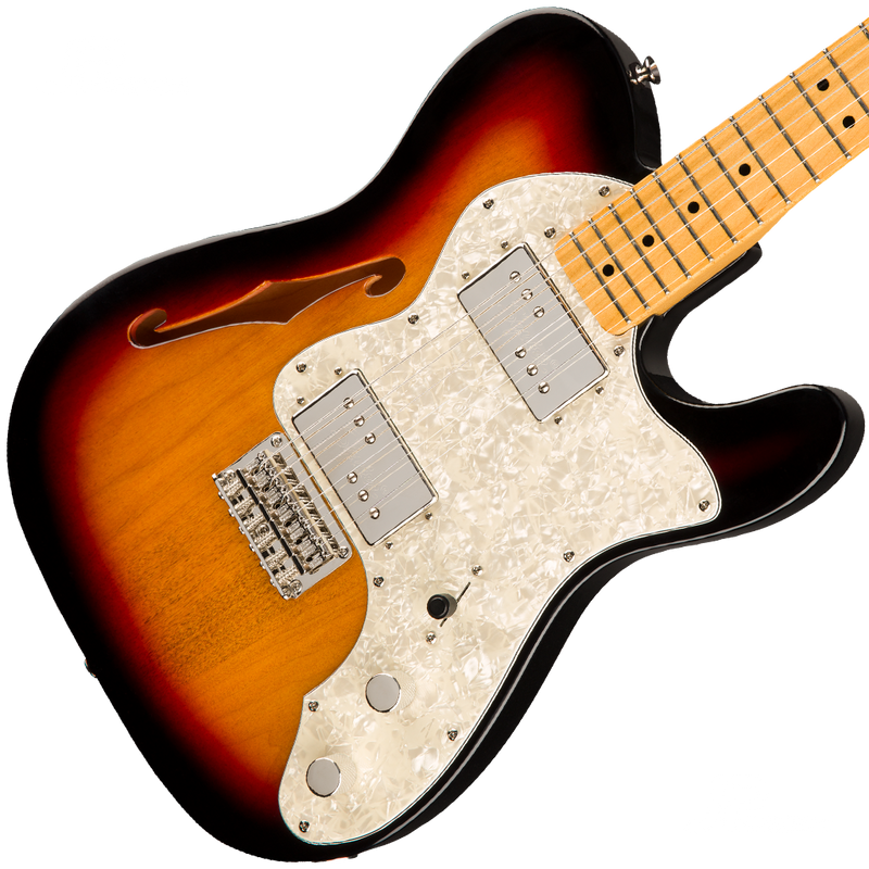 Squier 0374070500 Classic Vibe '70s Telecaster Thinline Maple Fingerboard 3-Tone Sunburst - JP Musical