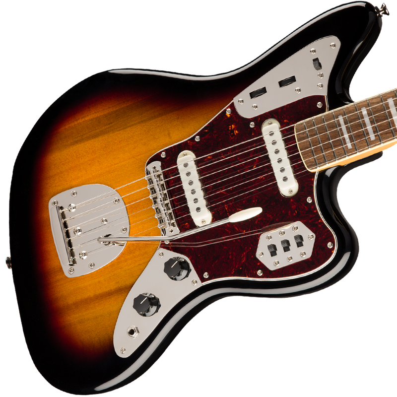 Squier 0374090500 Classic Vibe '70s Jaguar Laurel Fingerboard 3-Tone Sunburst - JP Musical