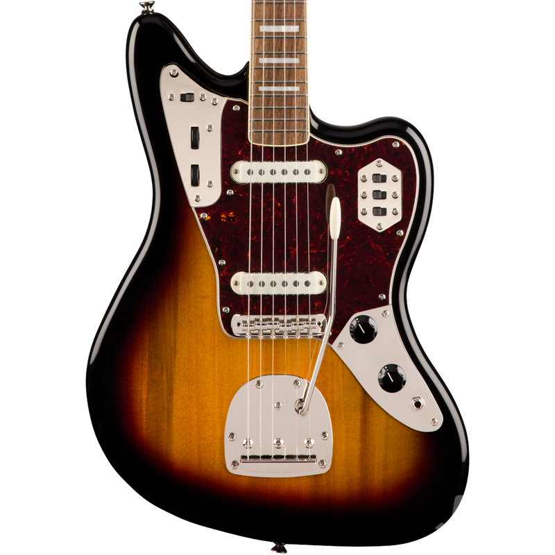 Squier 0374090500 Classic Vibe '70s Jaguar Laurel Fingerboard 3-Tone Sunburst - JP Musical
