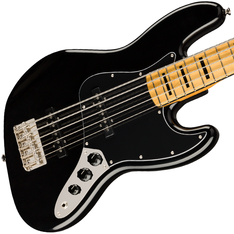 Squier 0374550506 Classic Vibe '70s Jazz Bass V Maple Fingerboard Black - JP Musical