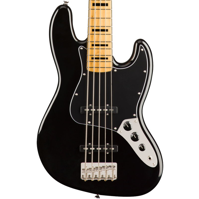 Squier 0374550506 Classic Vibe '70s Jazz Bass V Maple Fingerboard Black - JP Musical