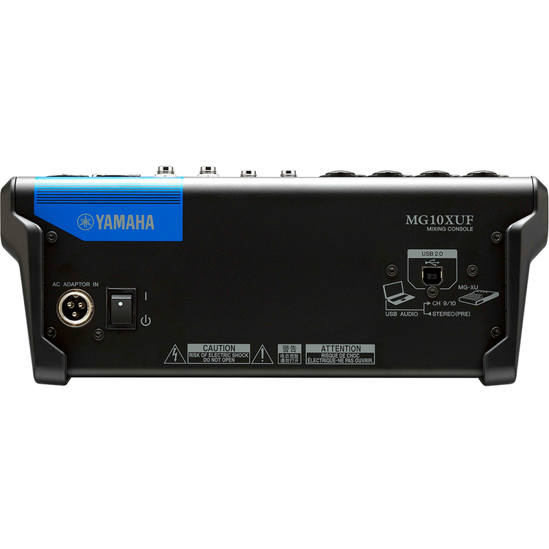 MEZCLADORA YAMAHA MG10XUF CON FADERS - JP Musical